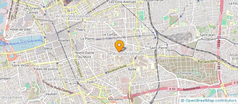 localisation de l'entreprise ELECTRICITE MACONNERIE CONSTRUCTION à MARSEILLE