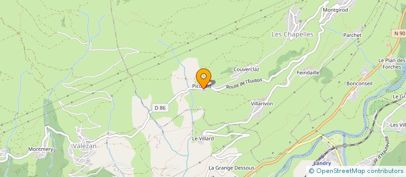 localisation de l'entreprise ELECTRICITE MAINTENANCE TRANSPORT PAR CABLE  LES CHAPELLES