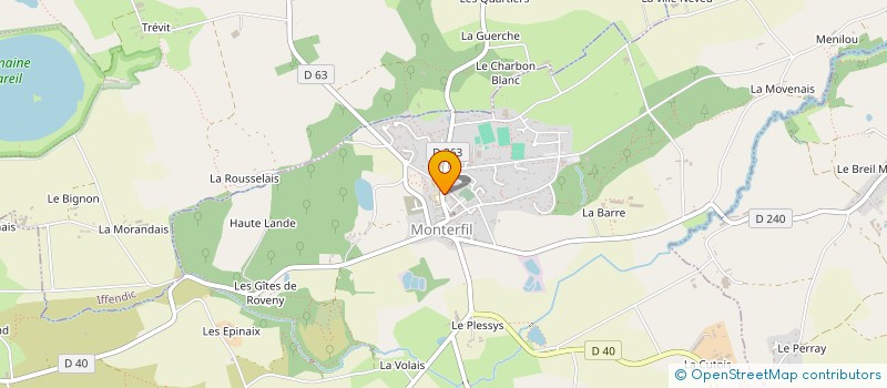 localisation de l'entreprise ELECTRICITE MANUEL MICHEL  MONTERFIL