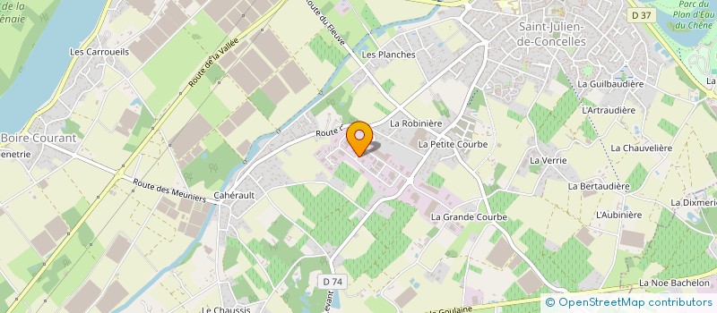 localisation de l'entreprise ELECTRICITE MASSON FRERES à SAINT-JULIEN-DE-CONCELLES