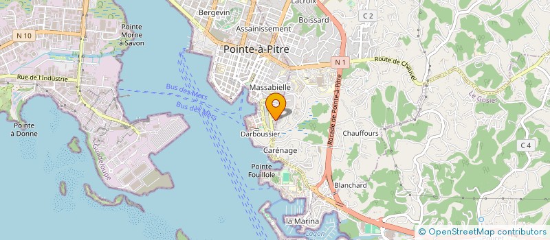 localisation de l'entreprise ELECTRICITE MODERNE à POINTE-A-PITRE