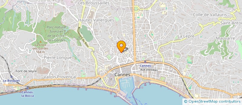 localisation de l'entreprise ELECTRICITE NAUTIQUE AUTO à CANNES