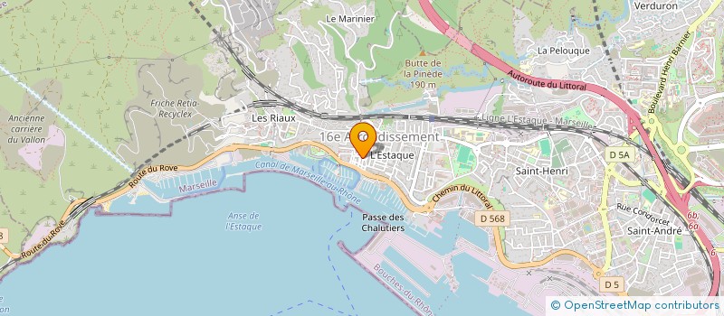 localisation de l'entreprise ELECTRICITE NAVALE INDUSTRIELLE E.N.I. à MARSEILLE 16EME