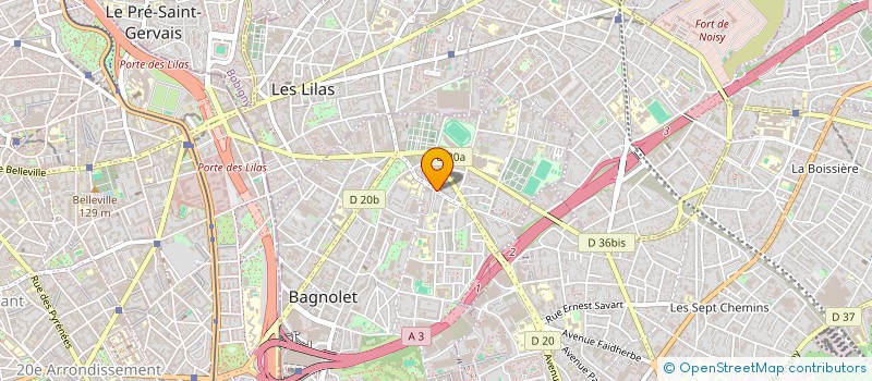 localisation de l'entreprise ELECTRICITE ONDE SOLAIRE à BAGNOLET