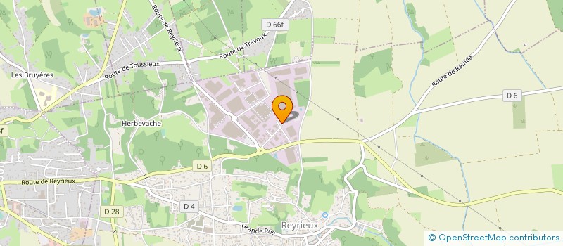 localisation de l'entreprise ELECTRICITE P PARDON à REYRIEUX