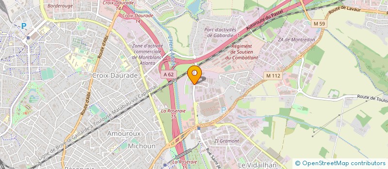 localisation de l'entreprise ELECTRICITE PLOMBERIE CHAUFFAGE à TOULOUSE