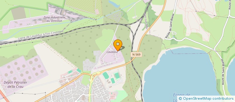 localisation de l'entreprise ELECTRICITE PLOMBERIE FERAUD à FOS-SUR-MER