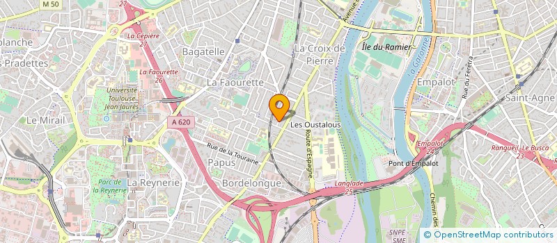 localisation de l'entreprise ELECTRICITE PLOMBERIE PLATRERIE à TOULOUSE