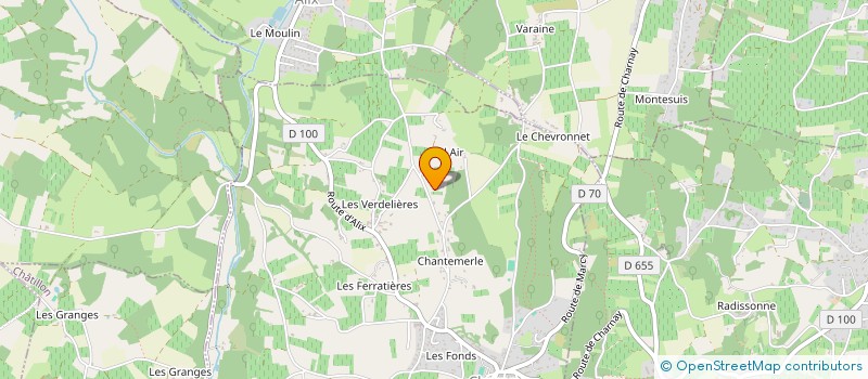 localisation de l'entreprise ELECTRICITE POULALIER  CHARNAY