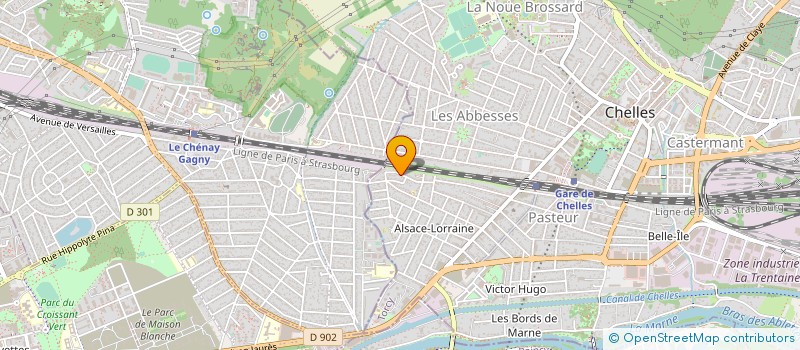 localisation de l'entreprise ELECTRICITE RESEAU ET SECURITE à CHELLES