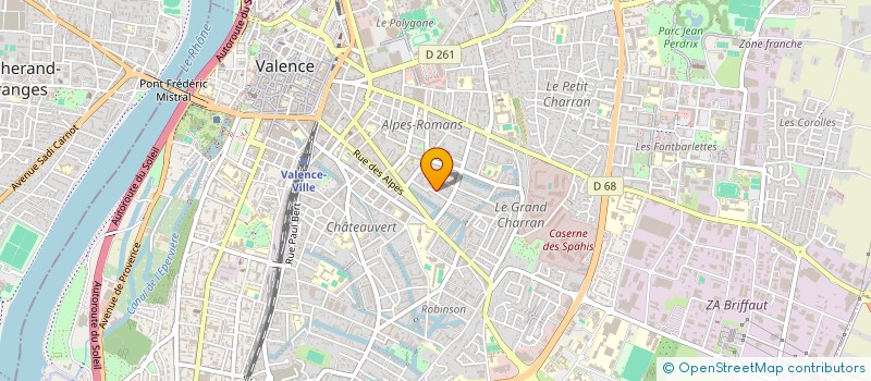localisation de l'entreprise ELECTRICITE RHONE ALPES à VALENCE