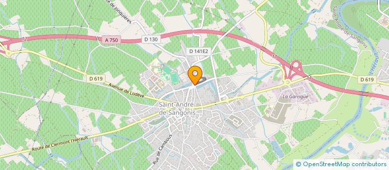 localisation de l'entreprise ELECTRICITE SAINT ANDREENNE à SAINT-ANDRE-DE-SANGONIS