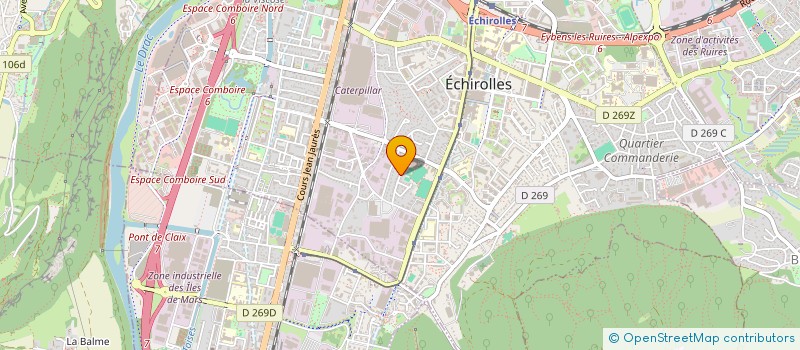 localisation de l'entreprise ELECTRICITE SERVICES à ECHIROLLES
