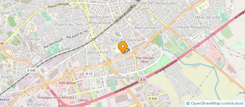 localisation de l'entreprise ELECTRICITE SIGNALISATION ALARME à NIMES