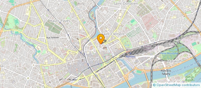 localisation de l'entreprise ELECTRICITE SONO-SERVICES VRIGNAUD à NANTES