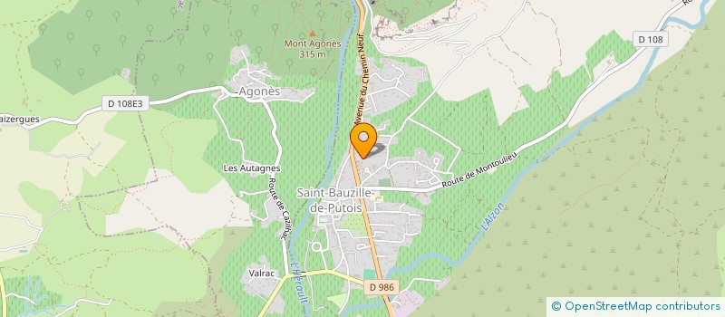 localisation de l'entreprise ELECTRICITE ST-BAUZILLOISE FREDERIC LAMOUROUX  SAINT-BAUZILLE-DE-PUTOIS