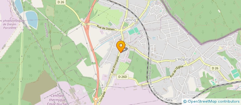 localisation de l'entreprise ELECTRICITE TECHNIQUE INDUSTRIELLE  CARLING