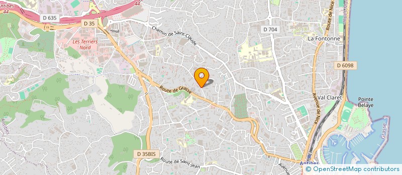 localisation de l'entreprise ELECTRICITE TERTIAIRE DU SUD-EST à ANTIBES