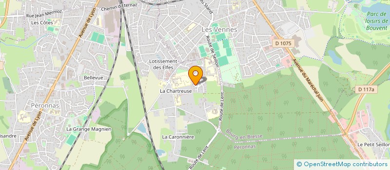 localisation de l'entreprise ELECTRICITE THIERRY MEGEVAND à PERONNAS