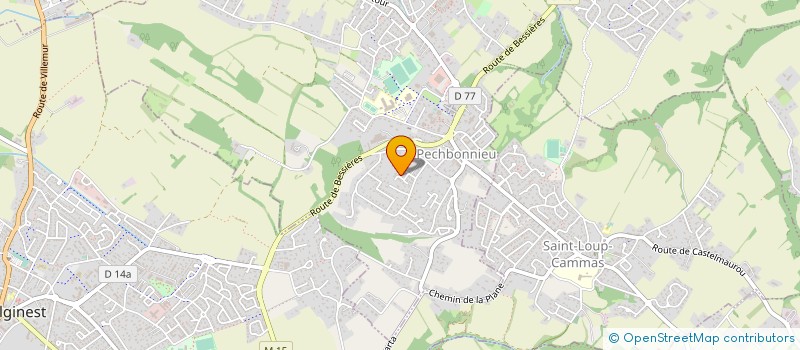 localisation de l'entreprise ELECTRICITE TTM  PECHBONNIEU