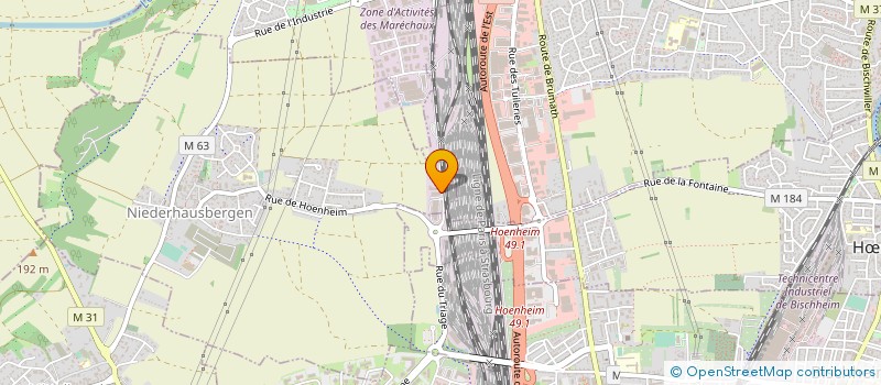 localisation de l'entreprise ELECTRICITE VEIT  SOUFFELWEYERSHEIM