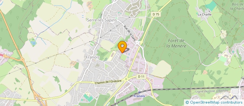 localisation de l'entreprise ELECTRICITE VILLEMAGNE à SERRE-LES-SAPINS