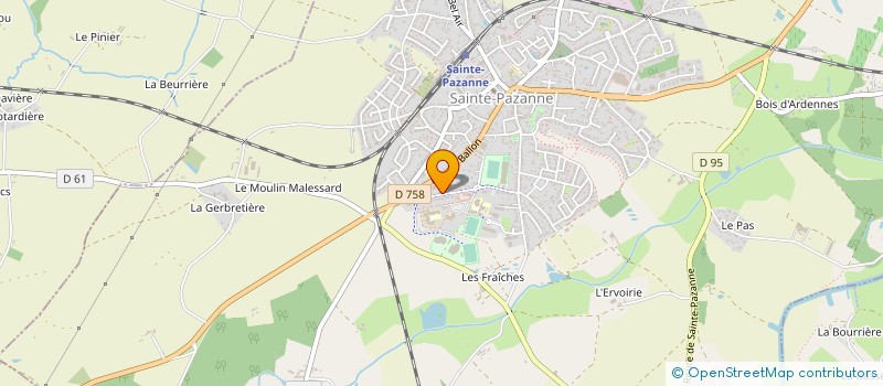 localisation de l'entreprise ELECTRICITE VRIGNAUD à SAINTE-PAZANNE