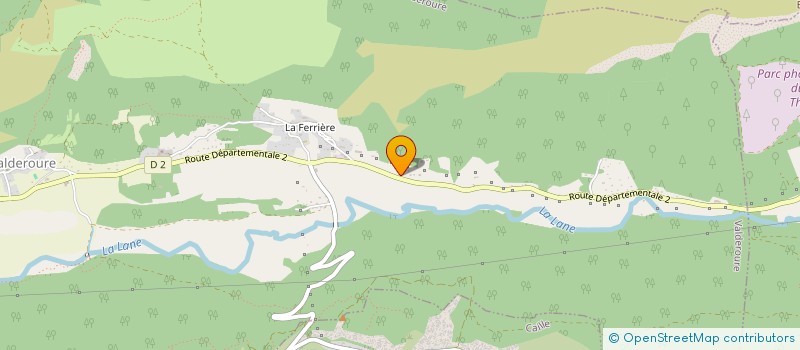 localisation de l'entreprise ELECTRICITE WILLIAM PASSOT  VALDEROURE