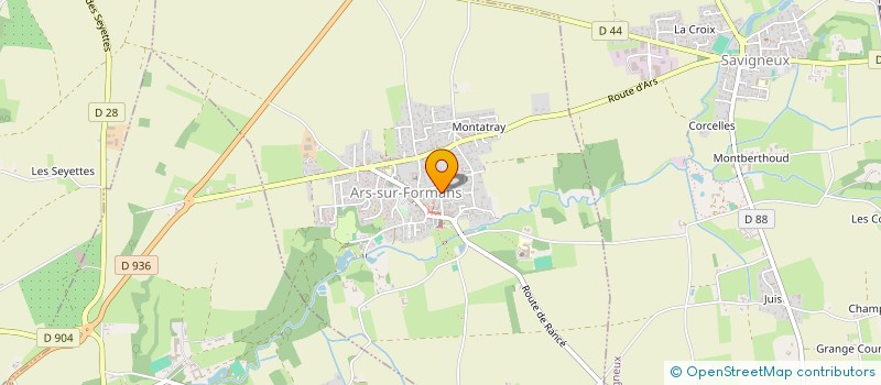 localisation de l'entreprise ELECTRICITY  ARS-SUR-FORMANS