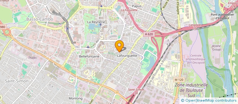 localisation de l'entreprise ELECTRIFICATION GENERALE SA  TOULOUSE