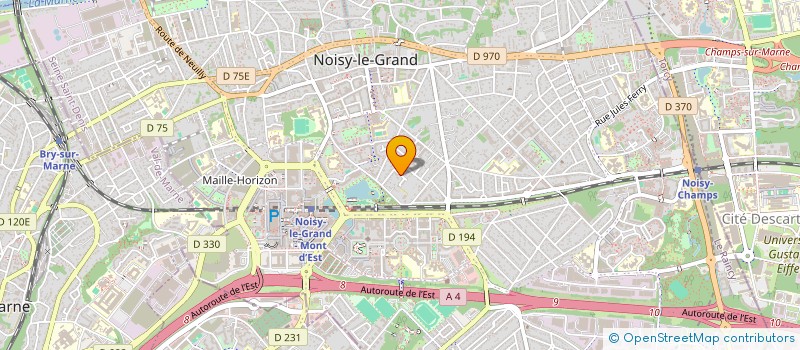 localisation de l'entreprise ELECTRIJO à NOISY-LE-GRAND