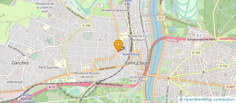 localisation de l'entreprise ELECTRIK ART à SAINT-CLOUD