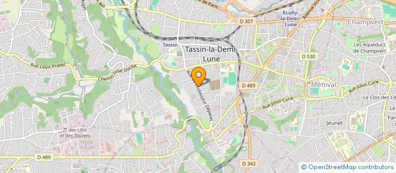 localisation de l'entreprise ELECTRIKLIM BAGLIONI à TASSIN-LA-DEMI-LUNE