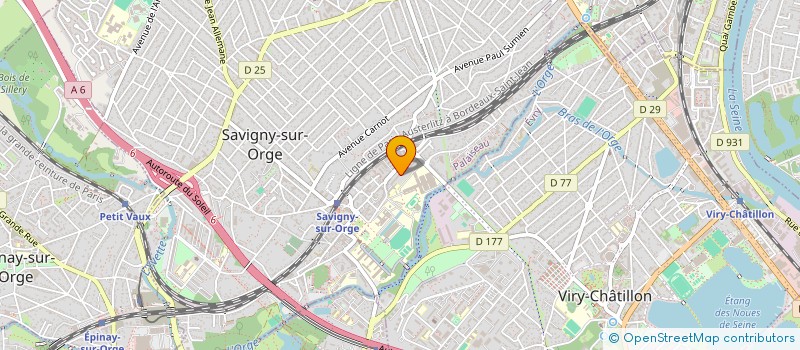 localisation de l'entreprise ELECTRINET à SAVIGNY-SUR-ORGE