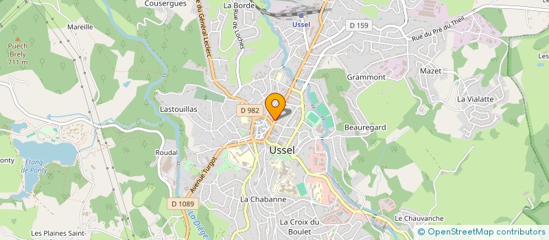 localisation de l'entreprise ELECTRIQUE AUTO 19  USSEL