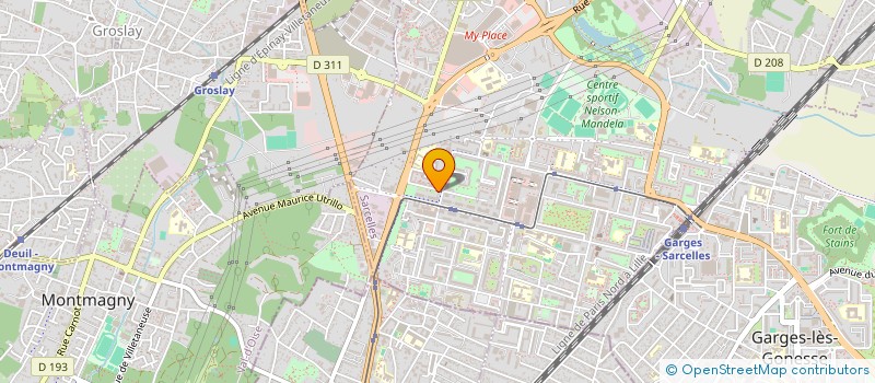 localisation de l'entreprise ELECTRIQUE DIFFUSION à SARCELLES
