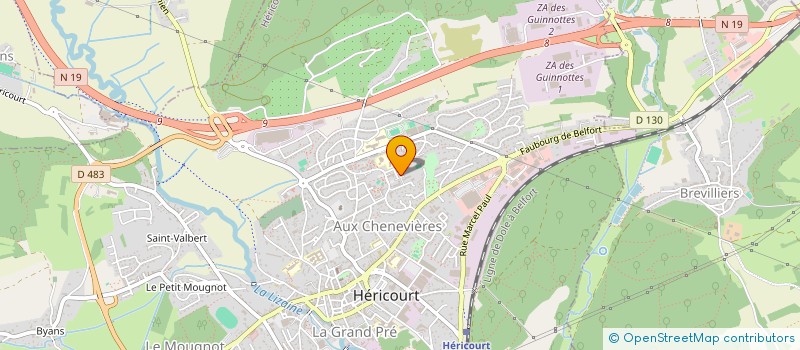 localisation de l'entreprise ELECTRIQUE SARL à HERICOURT