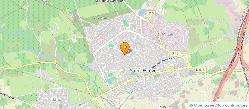 localisation de l'entreprise ELECTRIQUE VERNET  SAINT-ESTEVE