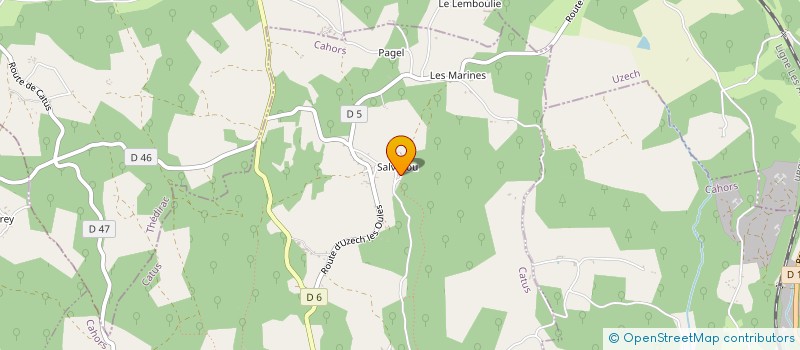 localisation de l'entreprise ELECTRO 46 à MONTGESTY
