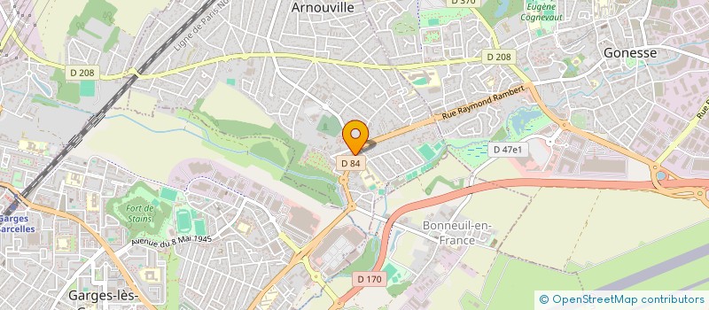 localisation de l'entreprise ELECTRO BA à ARNOUVILLE