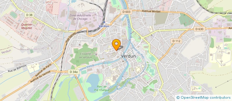 localisation de l'entreprise ELECTRO-BAT à VERDUN