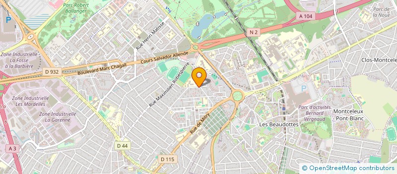 localisation de l'entreprise ELECTRO-BAT à AULNAY-SOUS-BOIS