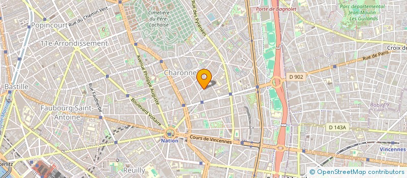 localisation de l'entreprise ELECTRO BATI  PARIS