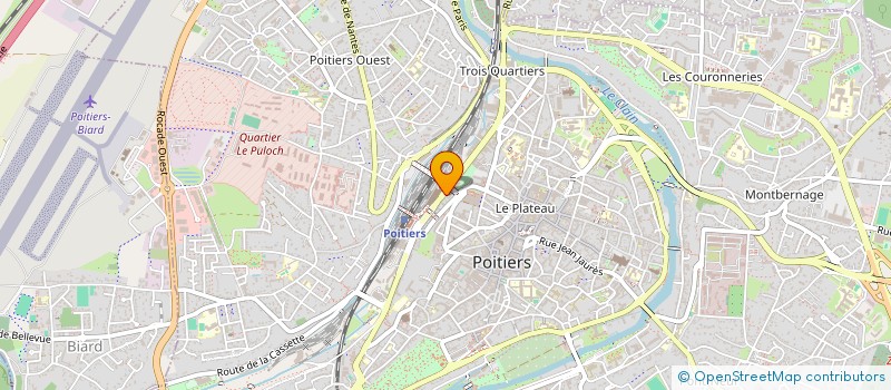 localisation de l'entreprise ELECTRO-BOBINAGE BROQUERAULT  POITIERS