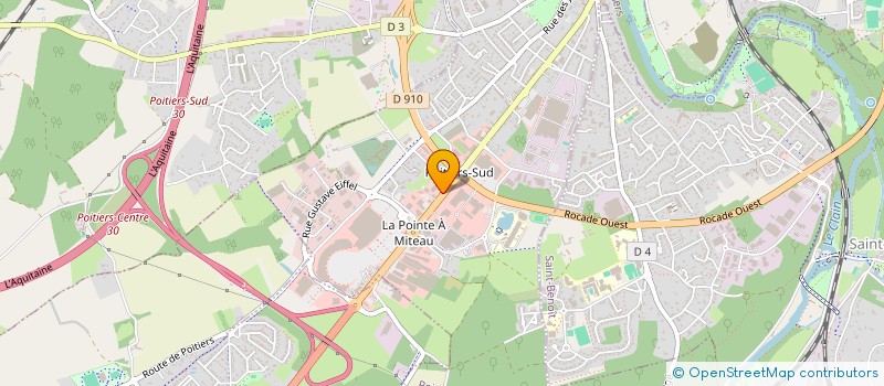 localisation de l'entreprise ELECTRO BODY à POITIERS