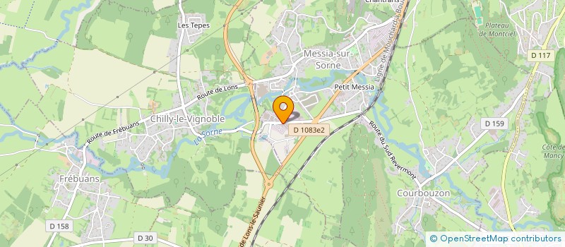 localisation de l'entreprise ELECTRO BUATOIS à MESSIA-SUR-SORNE