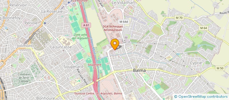 localisation de l'entreprise ELECTRO-CASH  BALMA