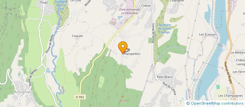 localisation de l'entreprise ELECTRO-CHOC LE TELEPHONE DE L'AN 2010  MAGNIEU