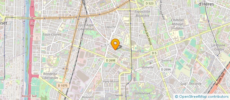 localisation de l'entreprise ELECTRO CLAIRES à GRENOBLE