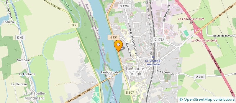 localisation de l'entreprise ELECTRO CONCEPT SARL à LA CHARITE-SUR-LOIRE